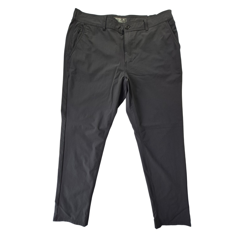 O'Neill Hybrid Pants Straight Fit Charcoal Gray 38x32 RN85773